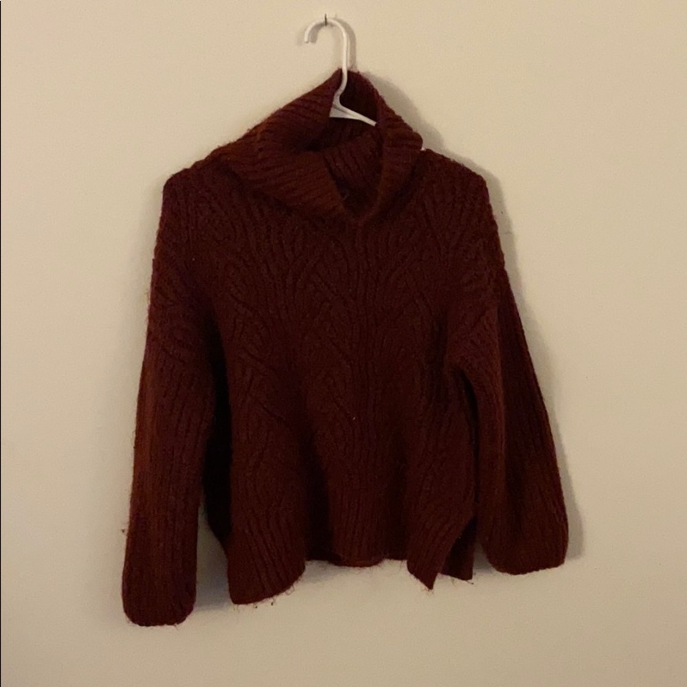 Maroon Turtleneck